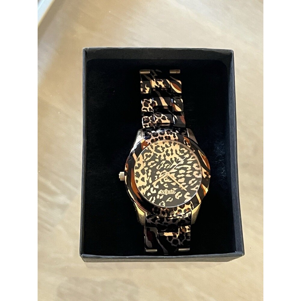 Guess Vixen Animal Print Dial Ladies women's 38mm rose gold Watch